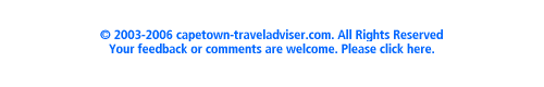 footer for cape town travel page